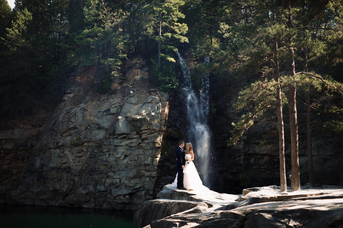Beautiful waterfall Wedding