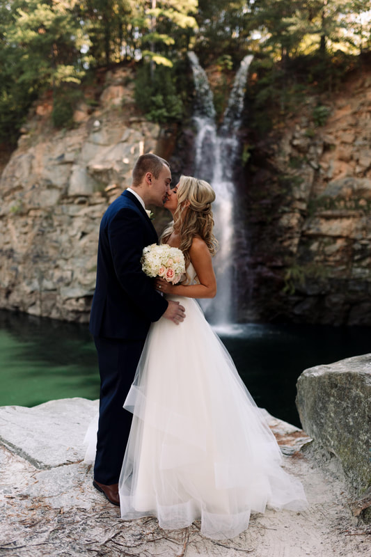 Waterfall Charlotte Wedding 