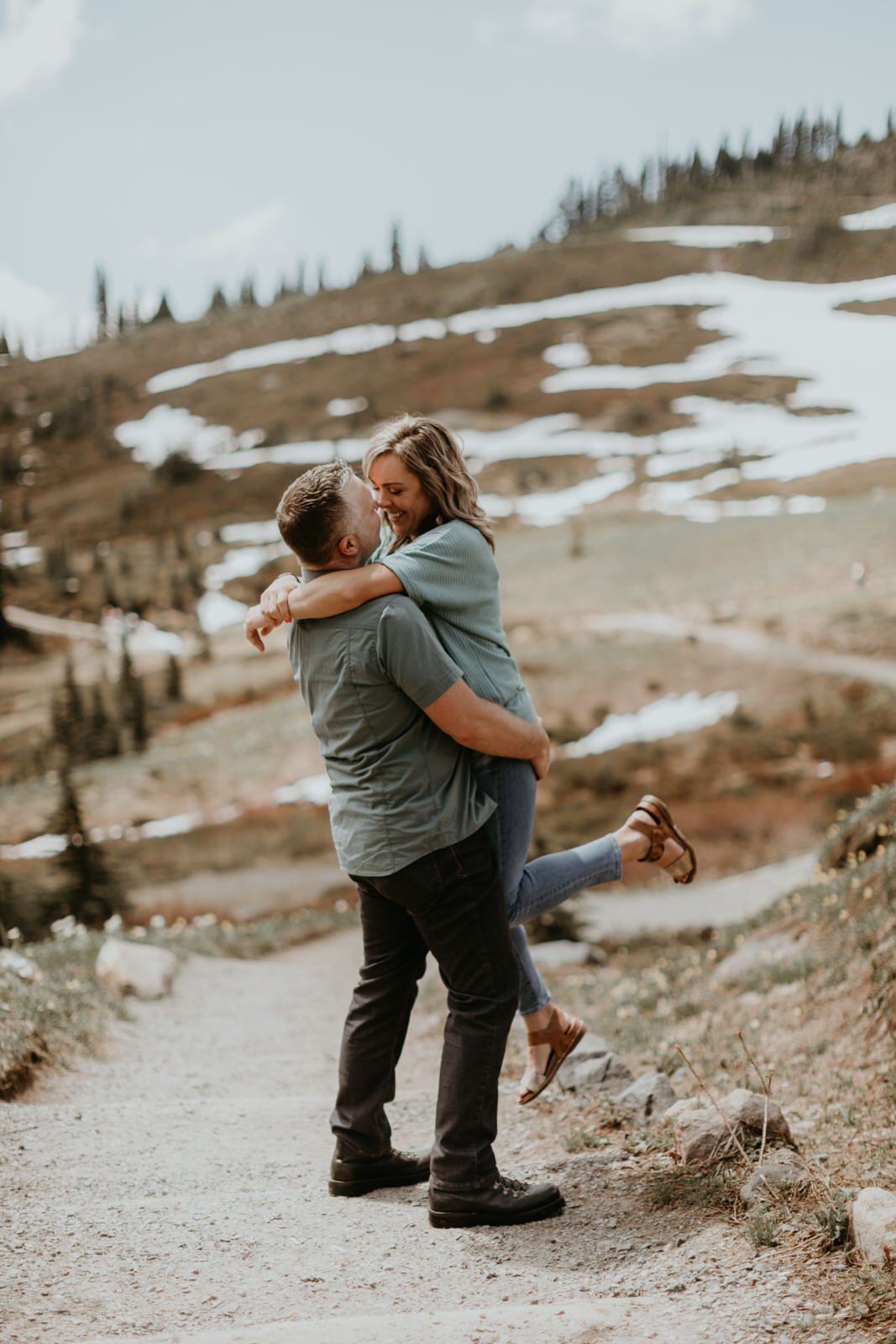 couple at Mt. Rainier